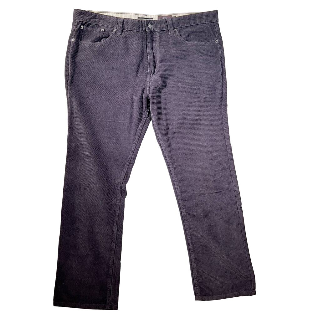 Black Brown 1826 Waffeled Corduroy Men's 40W x 30L CLASSIC FIT Brown Biz Casual